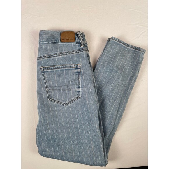 American Eagle Outfitters Denim - American Eagle Pinstripe High Rise Jeans! EUC!